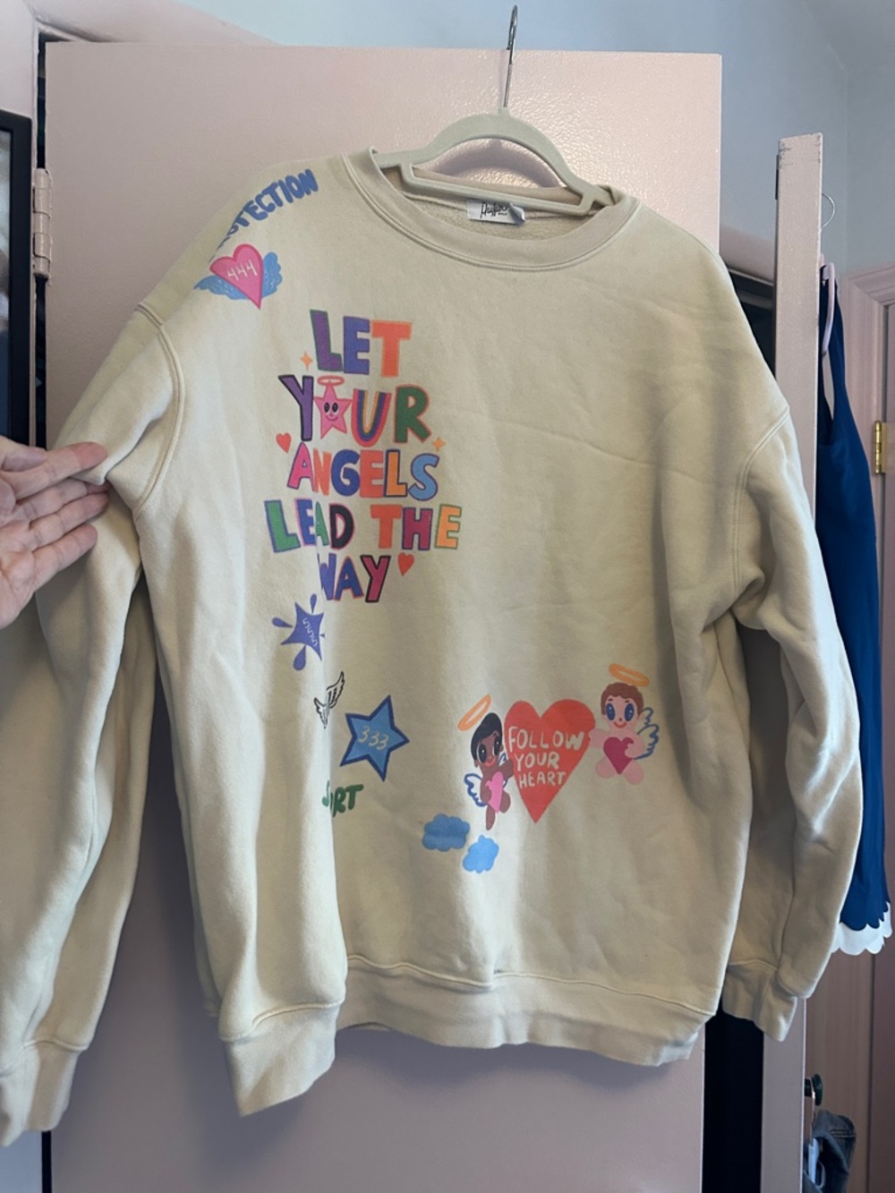 Let Your Angels Lead The Way Graphic Sweatshirt  and matching bottoms
